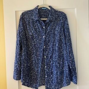 Monochromatic Blue Button Down